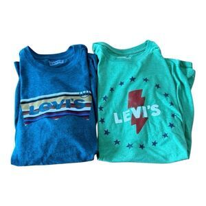 Lot Of 2 Levi's Graphic T-Shirts Cotton Short Sleeve Size Large